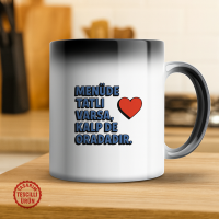 Menüde Tatlı Varsa, Kalp De Oradadır Sihirli Kupa Bardak