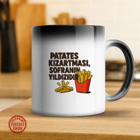 Patates Kızartması Sofranın Yıldızıdır Sihirli Kupa Bardak