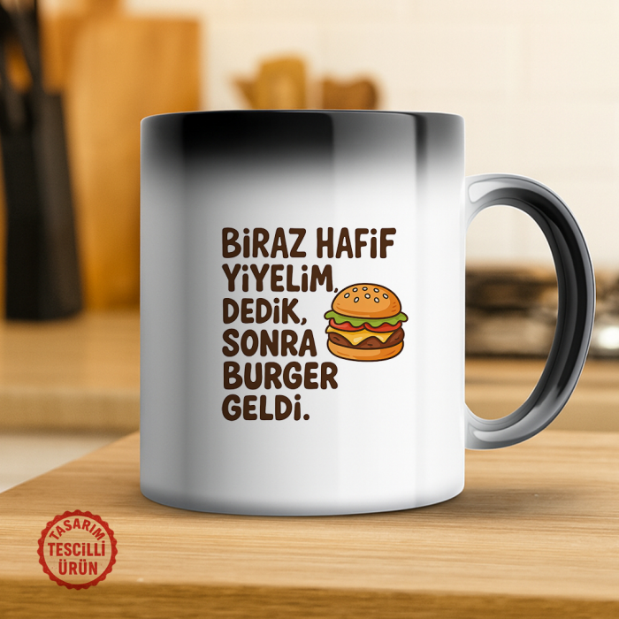 Biraz Hafif Yiyelim Dedik, Sonra Burger Geldi Sihirli Kupa Bardak