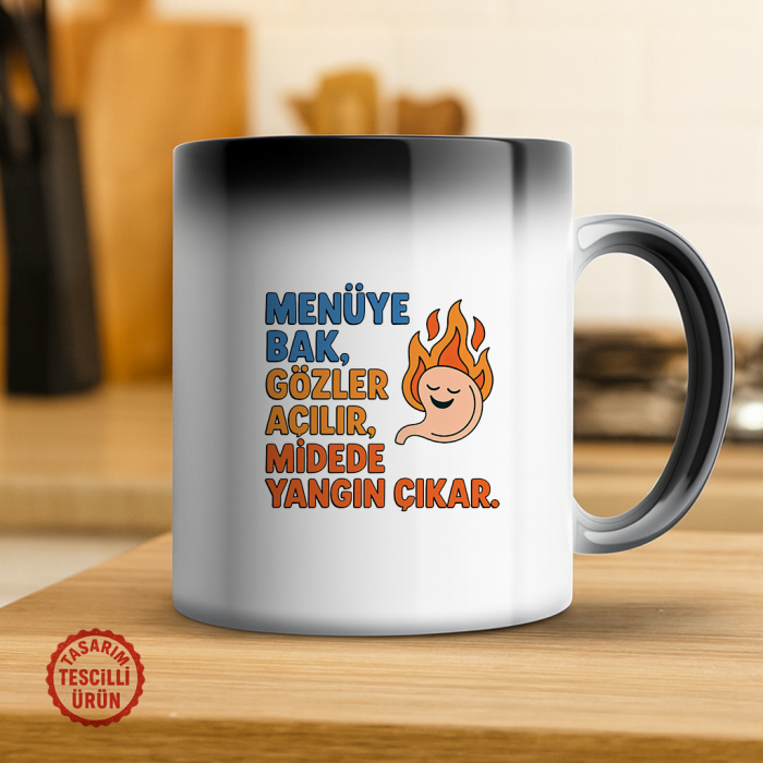 Menüye Bak Gözler Açılır, Midede Yangın Çıkar Sihirli Kupa Bardak