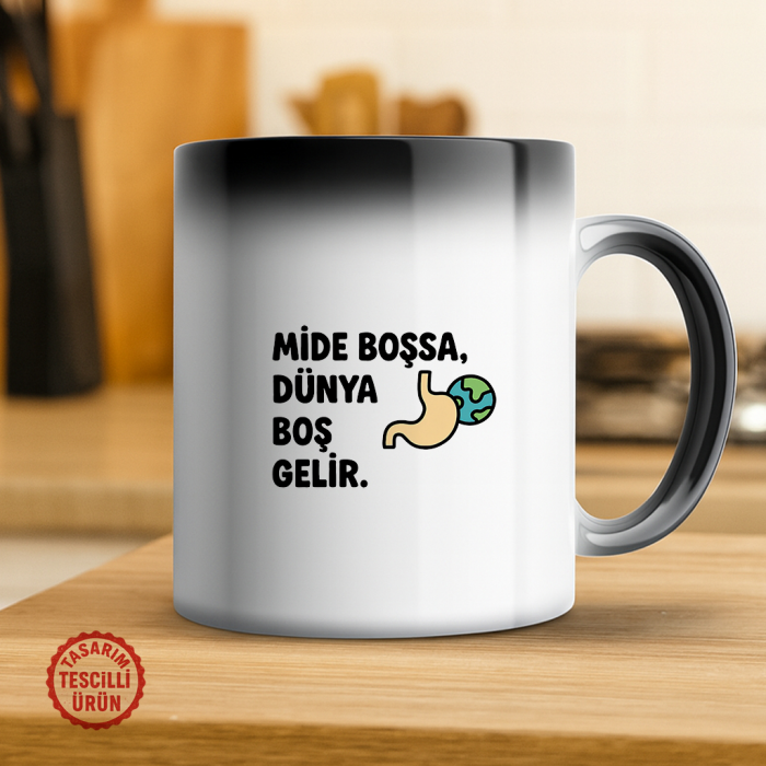 Mide Boşsa, Dünya Boş Gelir Sihirli Kupa Bardak