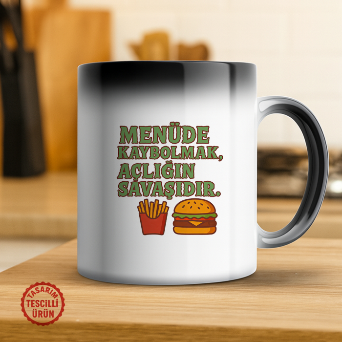 Menüde Kaybolmak Açlığın Savaşıdır Sihirli Kupa Bardak