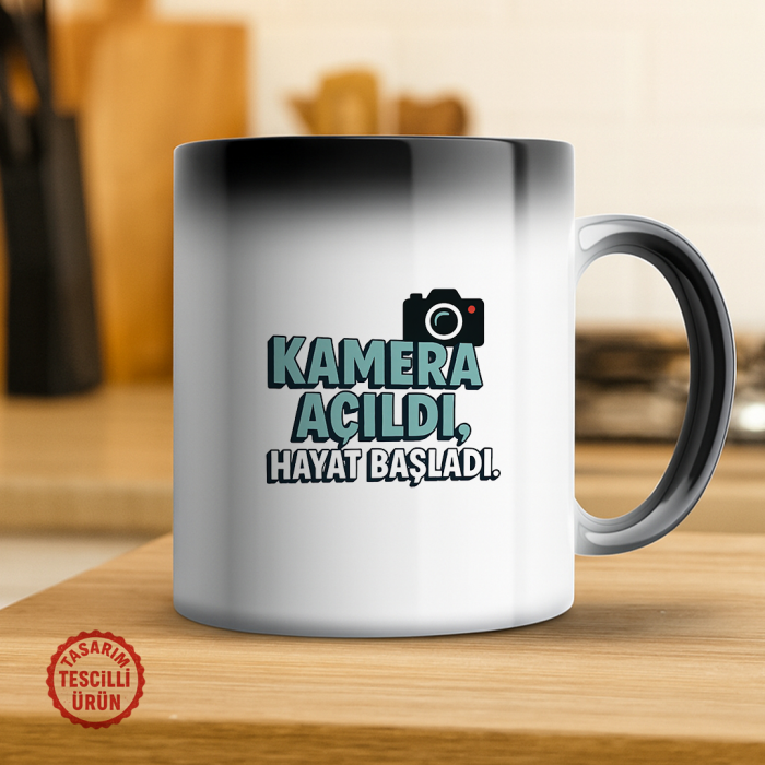 Kamera Açıldı, Hayat Başladı Sihirli Kupa Bardak