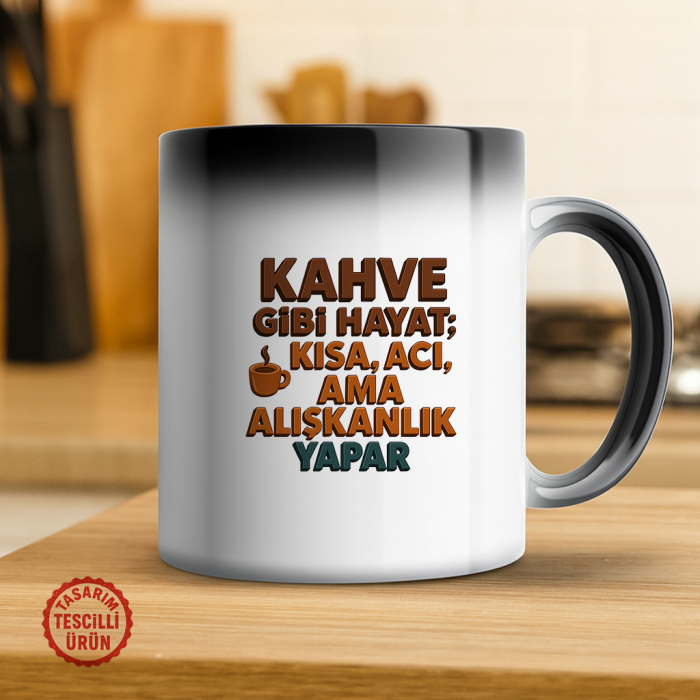 Kahve Gibi Hayat; Kısa, Acı Ama Alışkanlık Yapar Sihirli Kupa Bardak
