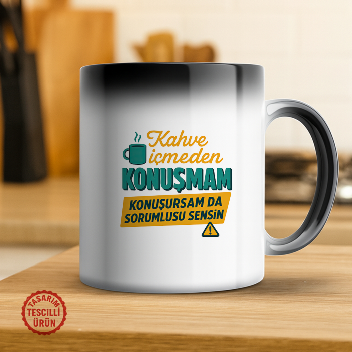 Kahve İçmeden Konuşmam Sihirli Kupa Bardak