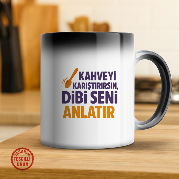 Kahveyi Karıştırırsın, Dibi Seni Anlatır Sihirli Kupa Bardak