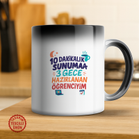 10 Dakikalık Sunuma 3 Gece Hazırlanan Öğrenciyim Sihirli Kupa Bardak