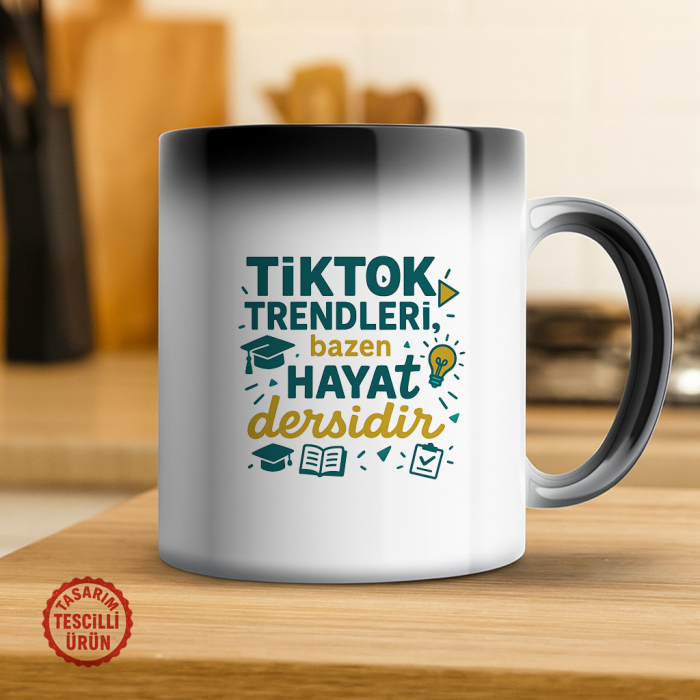 TikTok Trendleri Bazem Hayat Dersidir Sihirli Kupa Bardak