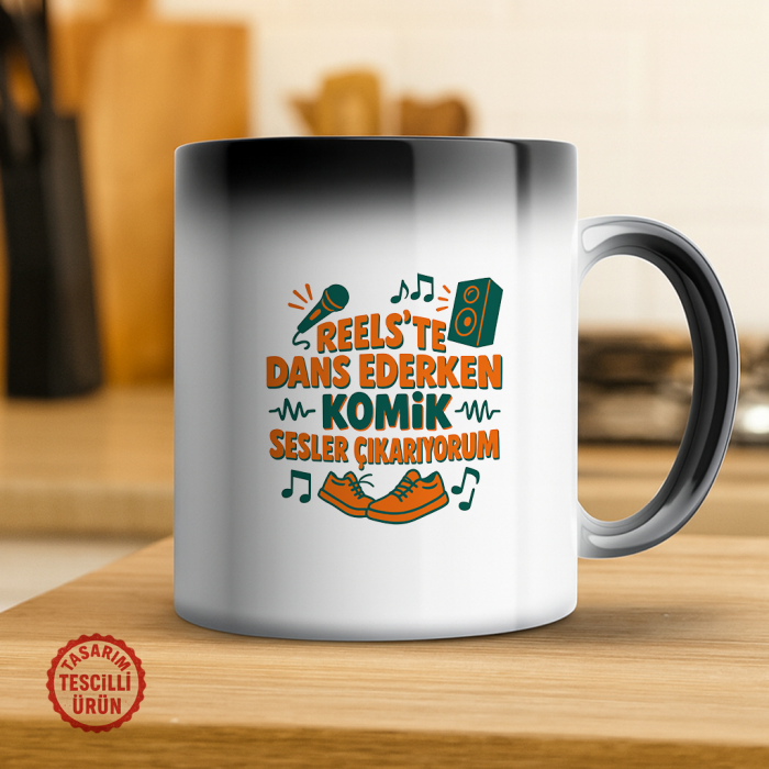 Reels'te Dans Ederken Komik Sesler Çıkarıyorum Sihirli Kupa Bardak