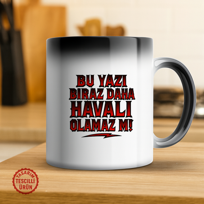 Bu Yazı Biraz Daha Havalı Olamaz Mı Sihirli Kupa Bardak