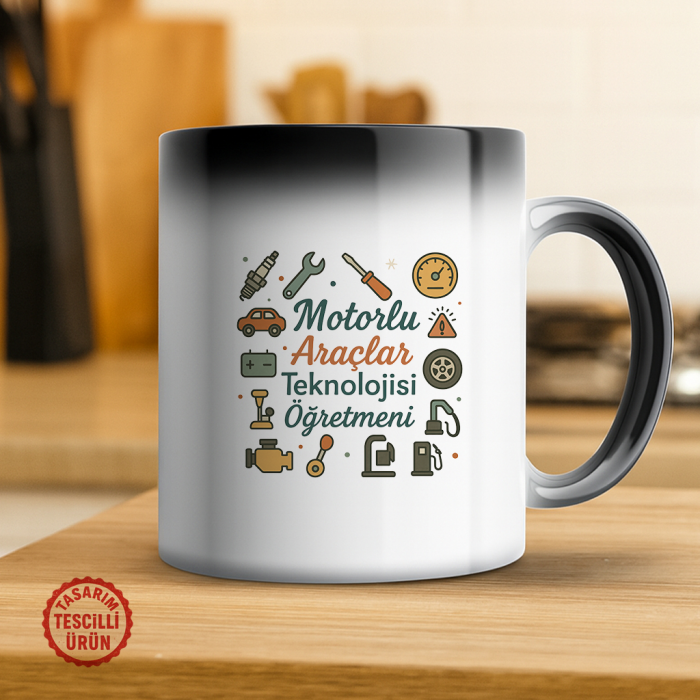 Motorlu Araçlar Teknolojisi Öğretmeni Sihirli Kupa Bardak