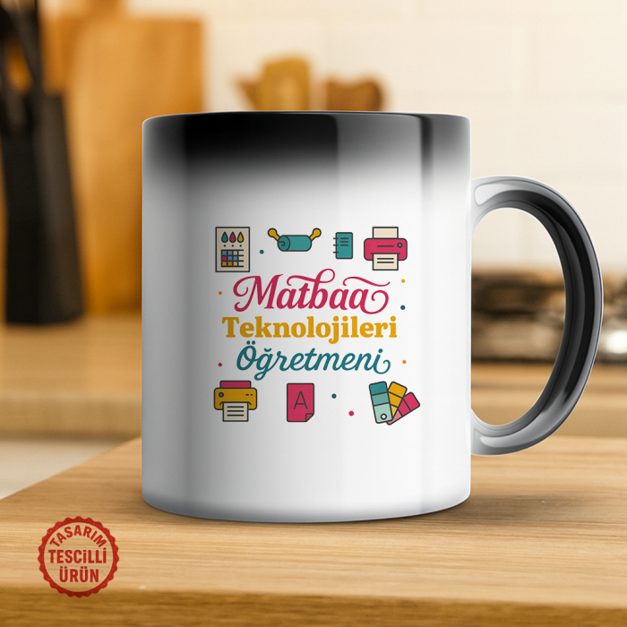 Matbaa Teknolojileri Öğretmeni Sihirli Kupa Bardak