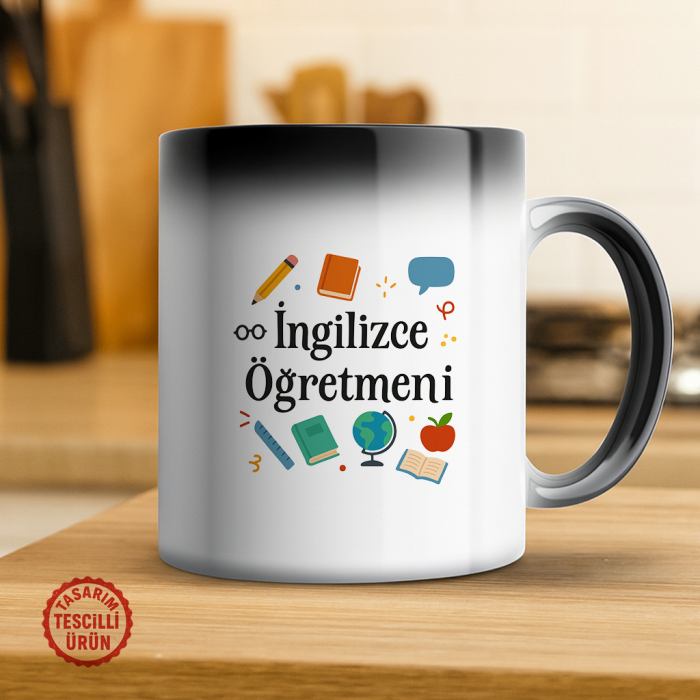 İngilizce Öğretmeni Sihirli Kupa Bardak