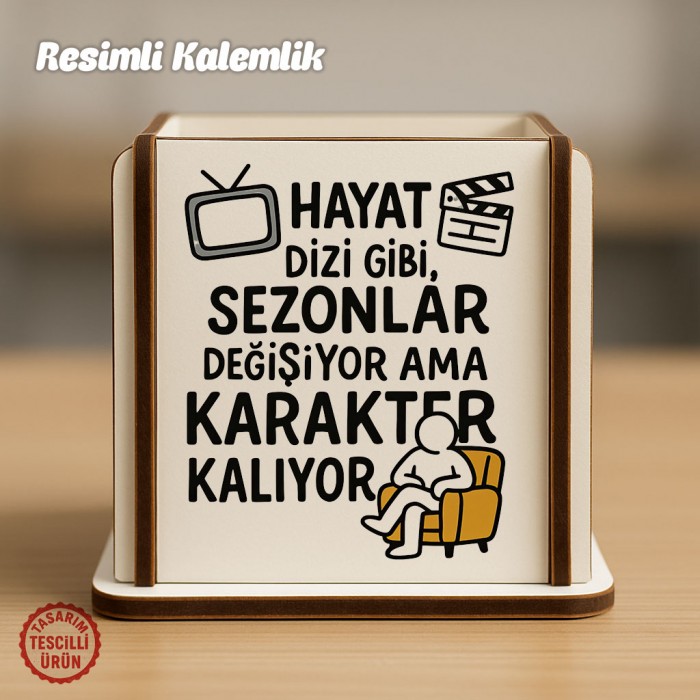 Sezonlar Değişiyor Ama Karakter Kalıyor Ahşap Kalemlik