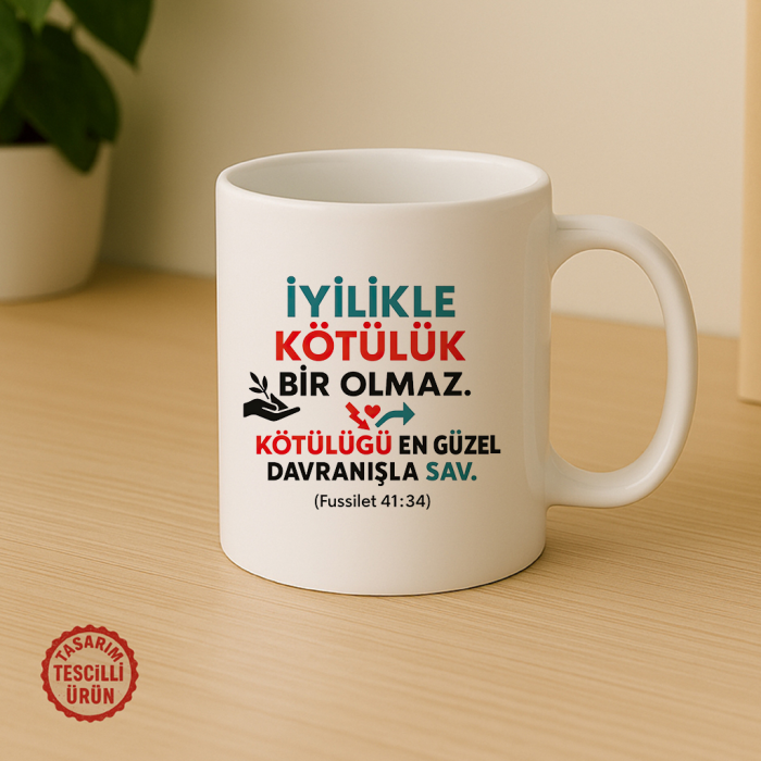 İyilikle Kötülük Bir Olmaz, Kötülüğü En Güzel Davranışla Sav Kupa Bardak