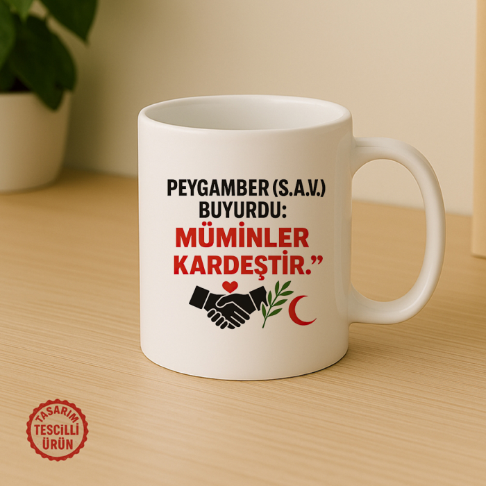 Peygamber (S.A.V) Buyurdu: Müminler Kardeştir Kupa Bardak