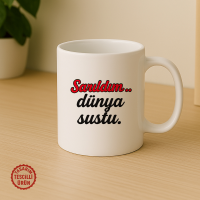 Sarıldım Dünya Sustu Kupa Bardak