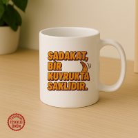 Sadakat Bir Kuyrukta Saklıdır Kupa Bardak