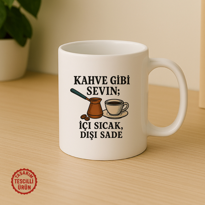 Kahve Gibi Sevin; İçi Sıcak, Dışı Sade Kupa Bardak