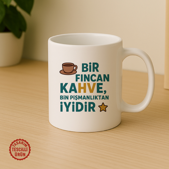 Bir Fincan Kahve, Bin Pişmanlıktan İyidir Kupa Bardak