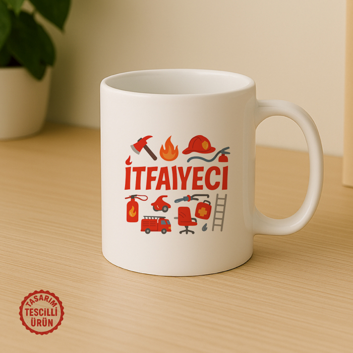 İtfaiyeci Kupa Bardak