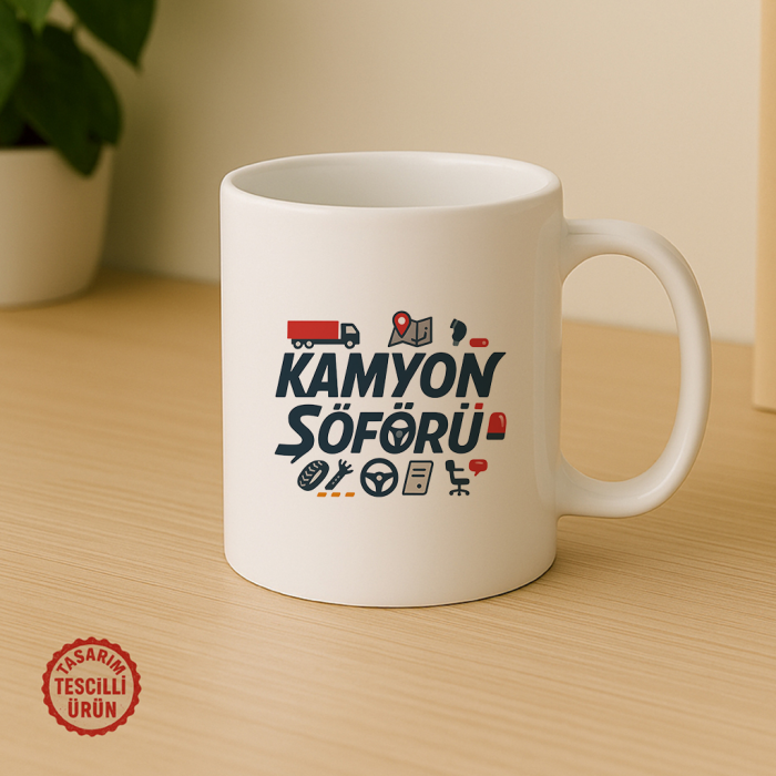 Kamyon Şoförü Kupa Bardak