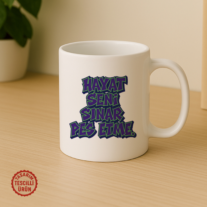 Hayat Seni Sınar Pes Etme Kupa Bardak