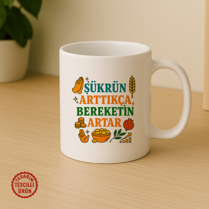 Şükrün Arttıkça, Bereketin Artar Kupa Bardak