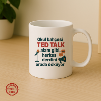 Okul Bahçesi TED TALK Alanı Gibi Kupa Bardak