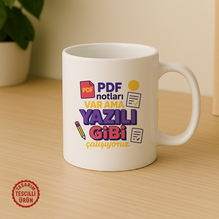 PDF Notları Var Ama Yazılı Gibi Çalışıyoruz Kupa Bardak