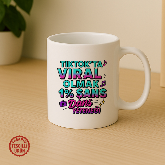 Tiktok'ta Viral Olmak %1 Şans Kupa Bardak