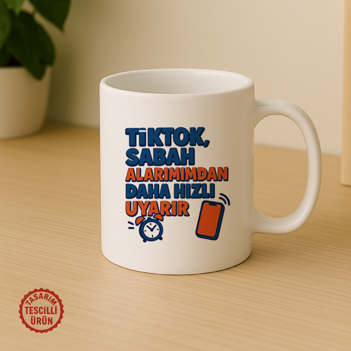 Tiktok Sabah Alarmınızdan Daha Hızlı Uyarır Kupa Bardak