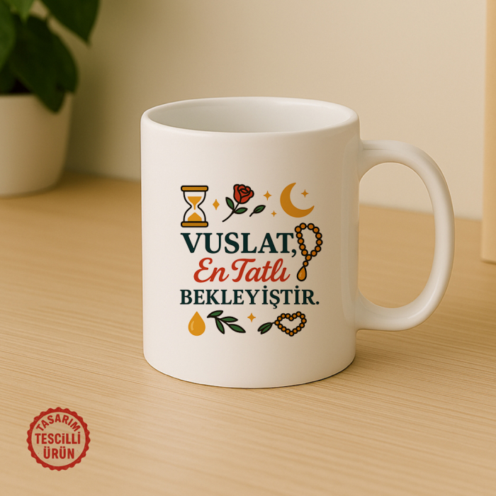 Vuslat En Tatlı Bekleyiştir Kupa Bardak