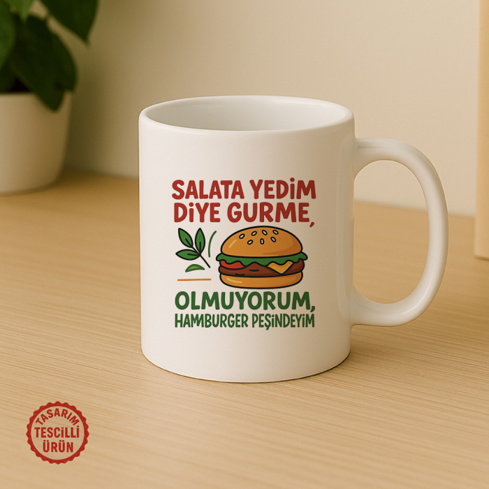 Salata Yedim Diye Gurme Olmuyorum Kupa Bardak