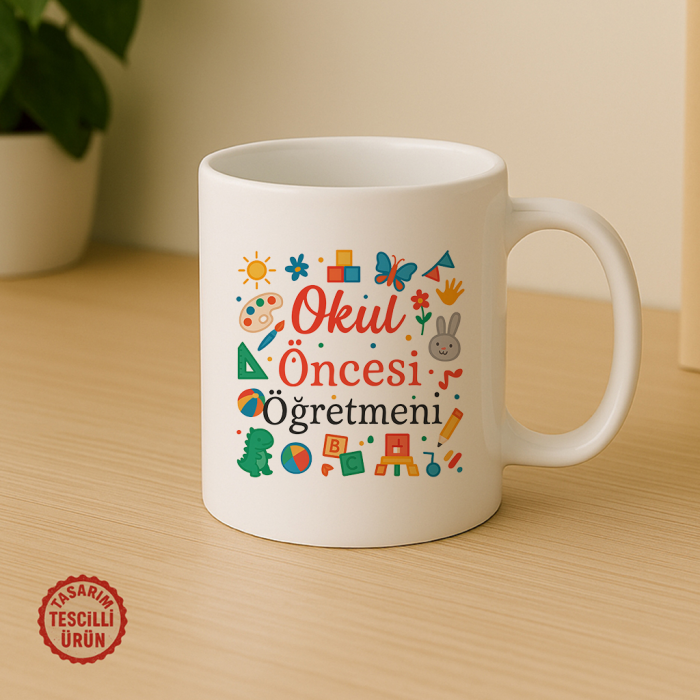 Okul Öncesi Öğretmeni Kupa Bardak