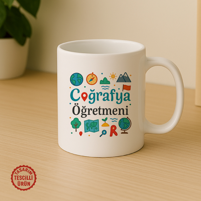 Coğrafya Öğretmeni Kupa Bardak