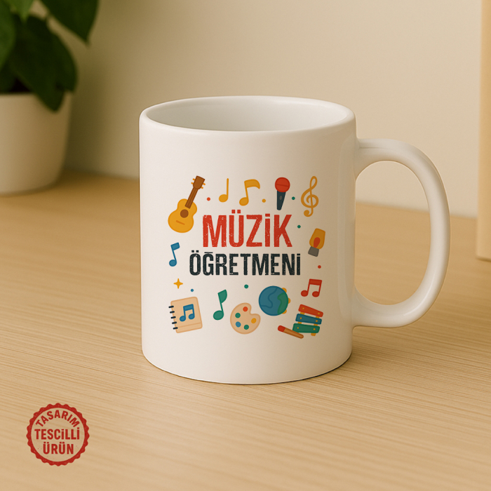 Müzik Öğretmeni Kupa Bardak