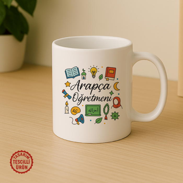 Arapça Öğretmeni Kupa Bardak