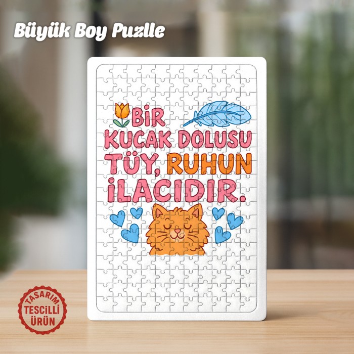 Bir Kucak Dolusu Tüy Büyük Boy Puzzle