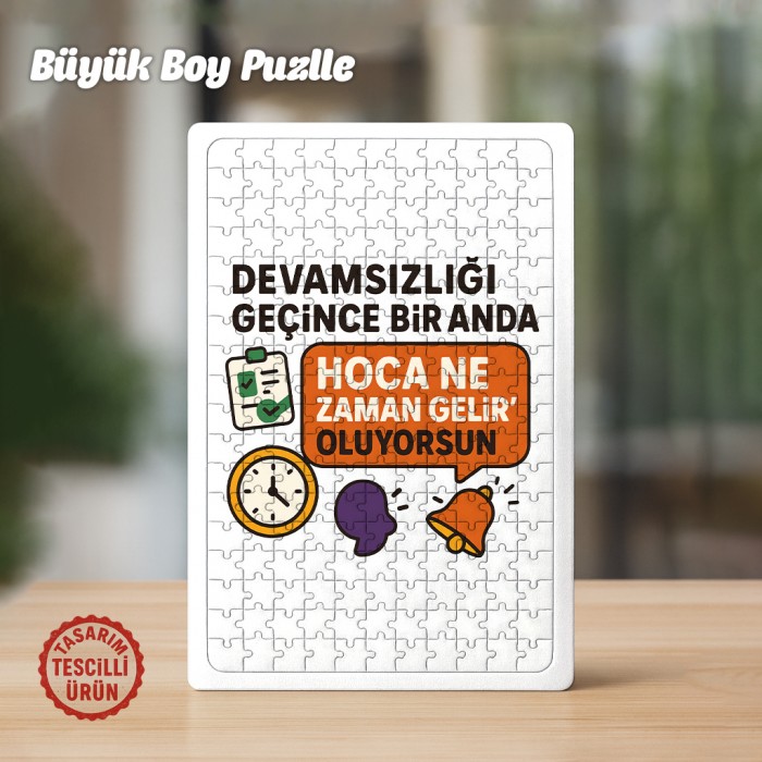 Devamsızlığı Geçince Büyük Boy Puzzle