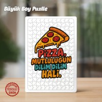 Pizza Mutluluğun Dilim Hali Büyük Boy Puzzle