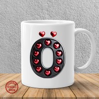 "Ö" Kalpli Harf Kupa Bardak