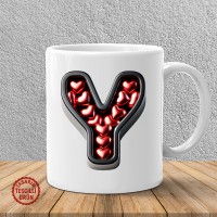 "Y" Kalpli Harf Kupa Bardak