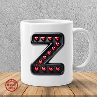 "Z" Kalpli Harf Kupa Bardak