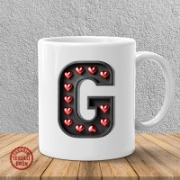 "G" Kalpli Harf Kupa Bardak