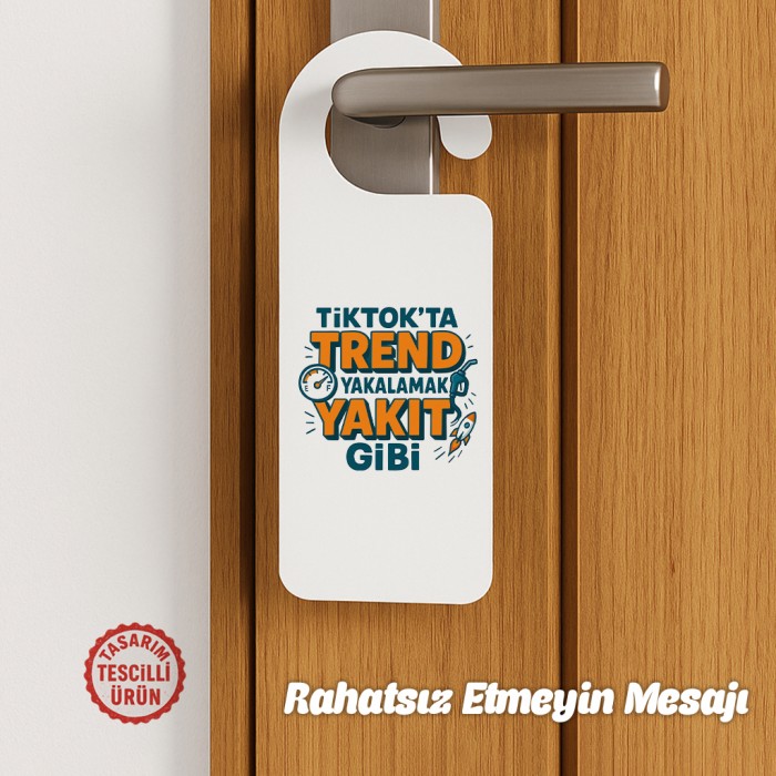 Tiktok'ta Trend Yakalamak Yakıt Gibi Kapı Askısı