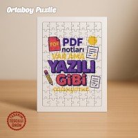 Pdf Notları Var Ama Yazılı Gibi Çalışıyorum Orta Boy Puzzle
