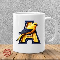 "A" Sarı Lacivert Kanarya Harf Kupa Bardak