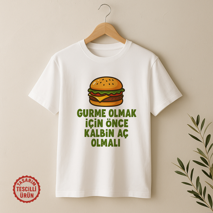 Gurme Olmak İçin Önce Kalbin Aç Olmalı Tişört