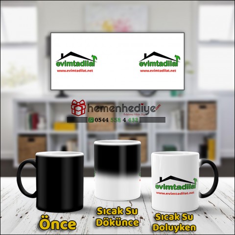 Markaya Özel Sihirli Kupa Bardak